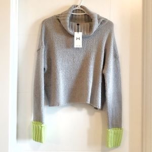 John & Jenn crop turtleneck knit sweater